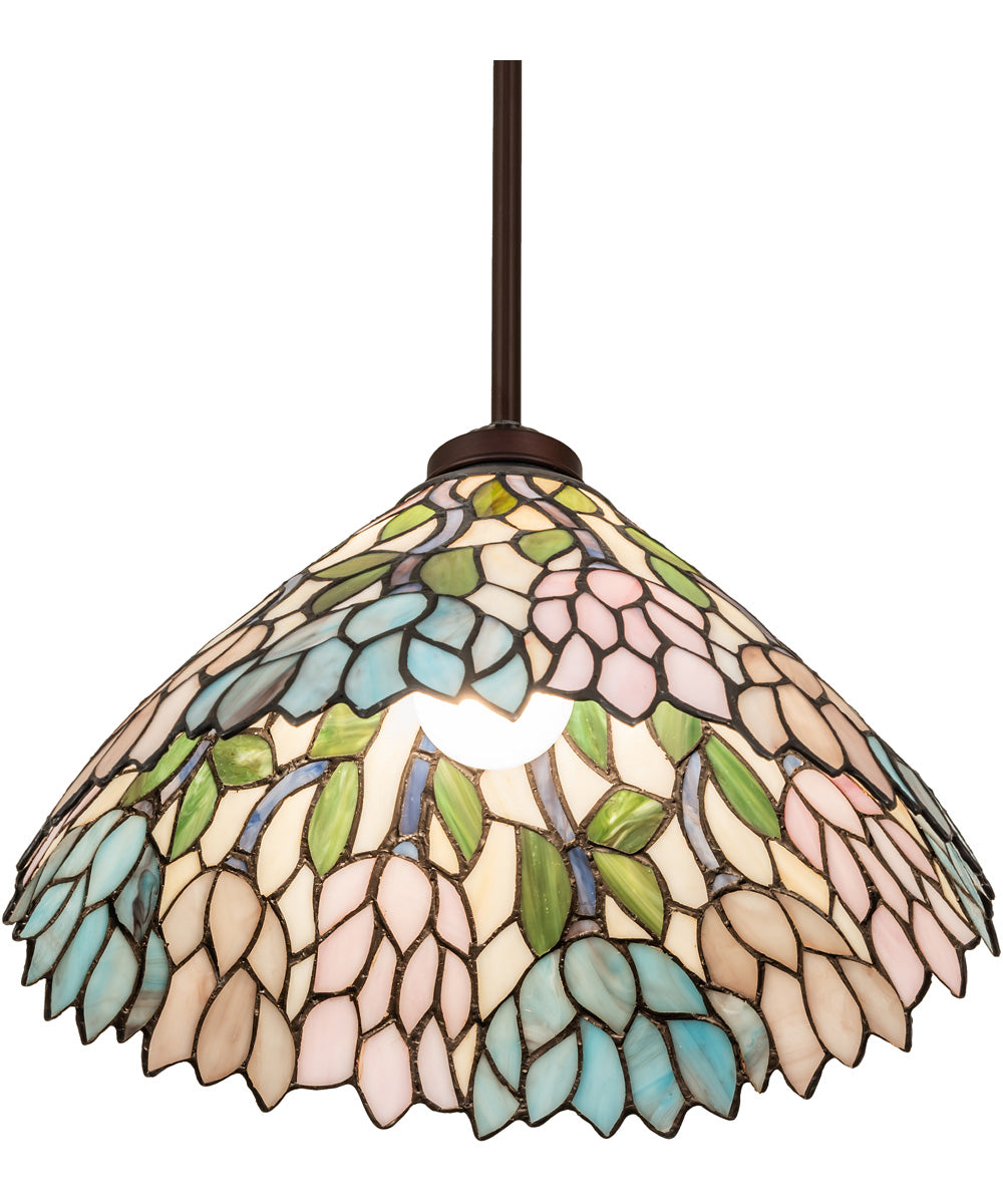 14" Wide Wisteria Pendant