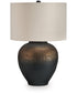 Newgerhard Metal Table Lamp Brown/Black