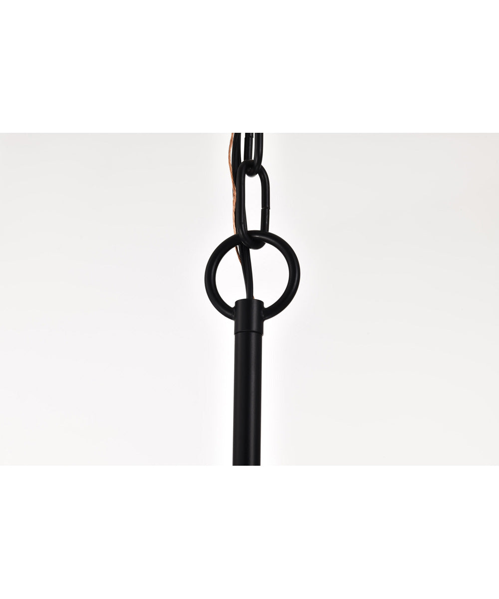 Liam 9-Light Chandelier Matte Black