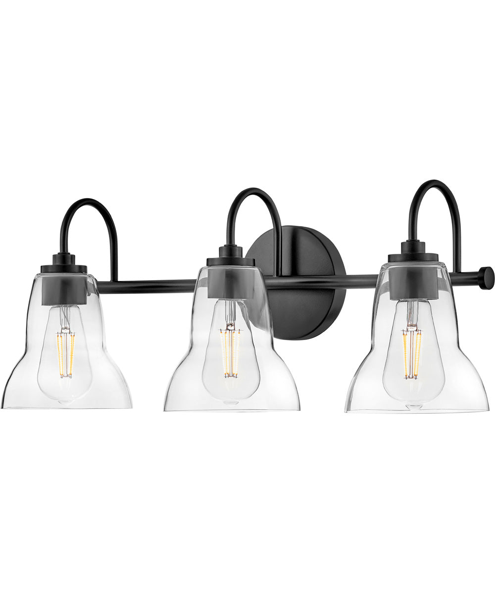 Vera 3-Light Medium Three Light Vanity in Black