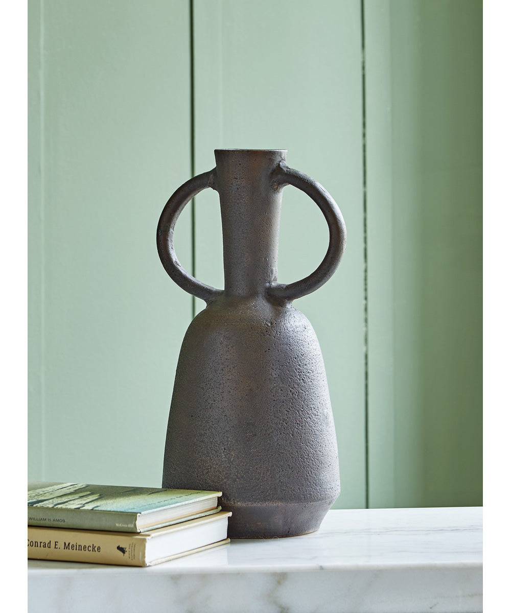 Aadeen Vase Distressed Brown