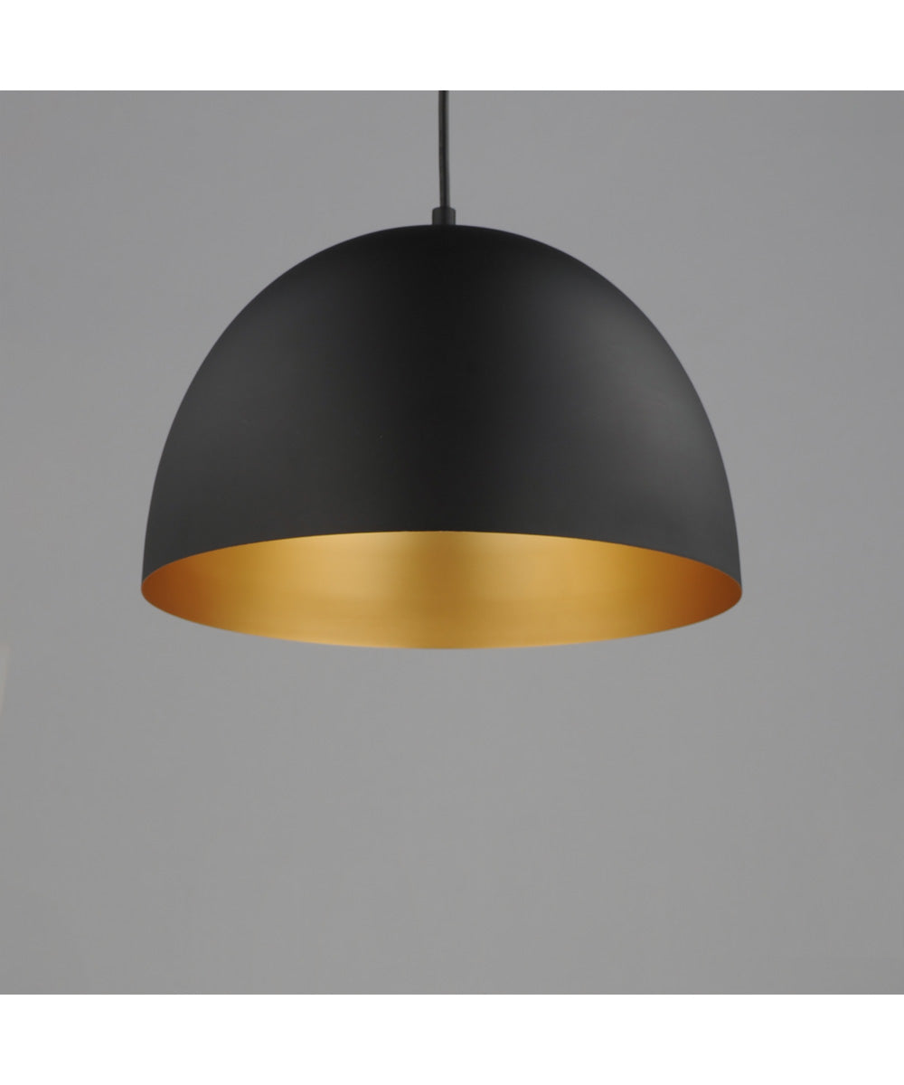 Tova 14 inch Pendant Black / Gold