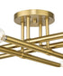 Arya 4-Light 20" Semi-Flush Mount Light Brushed Gold