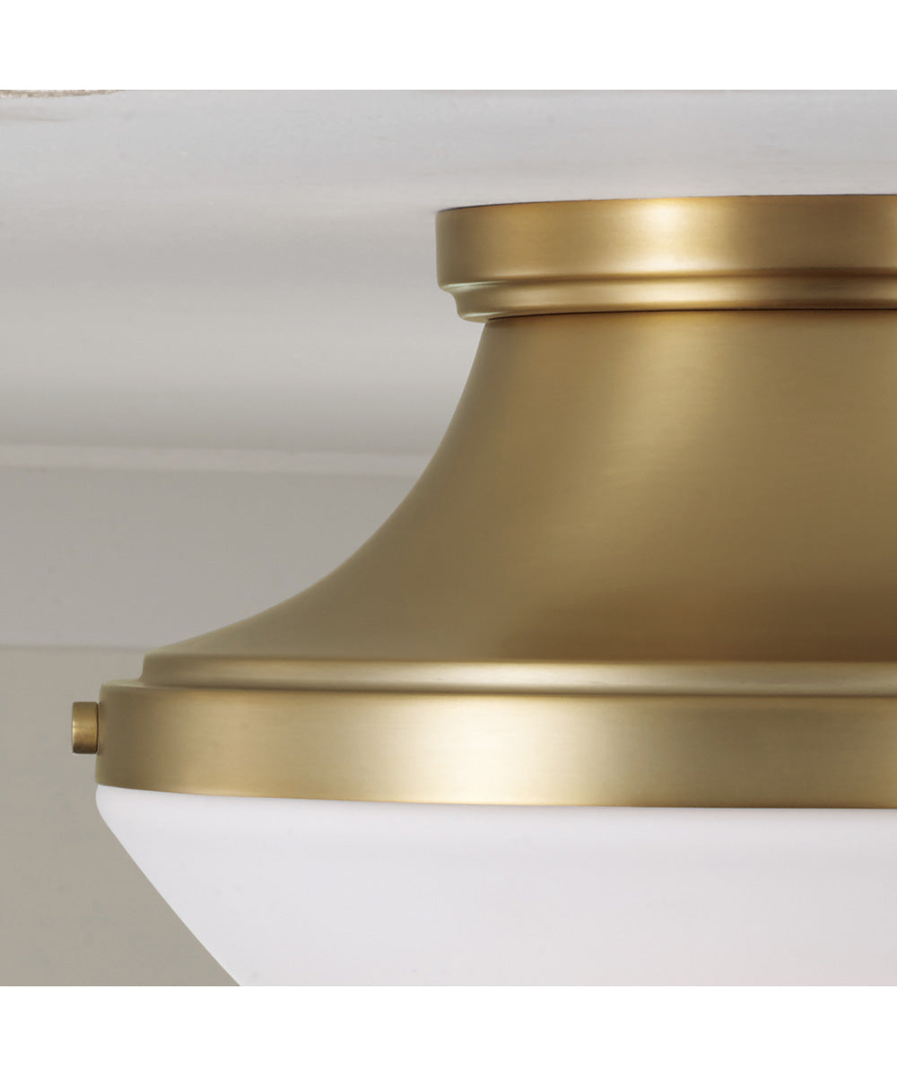 Arlo 3-Light Flush Aged Brass