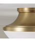 Arlo 3-Light Flush Aged Brass