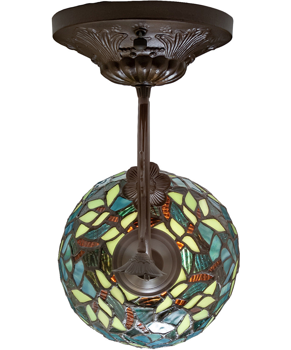 8" Wide Nightfall Wisteria Wall Sconce