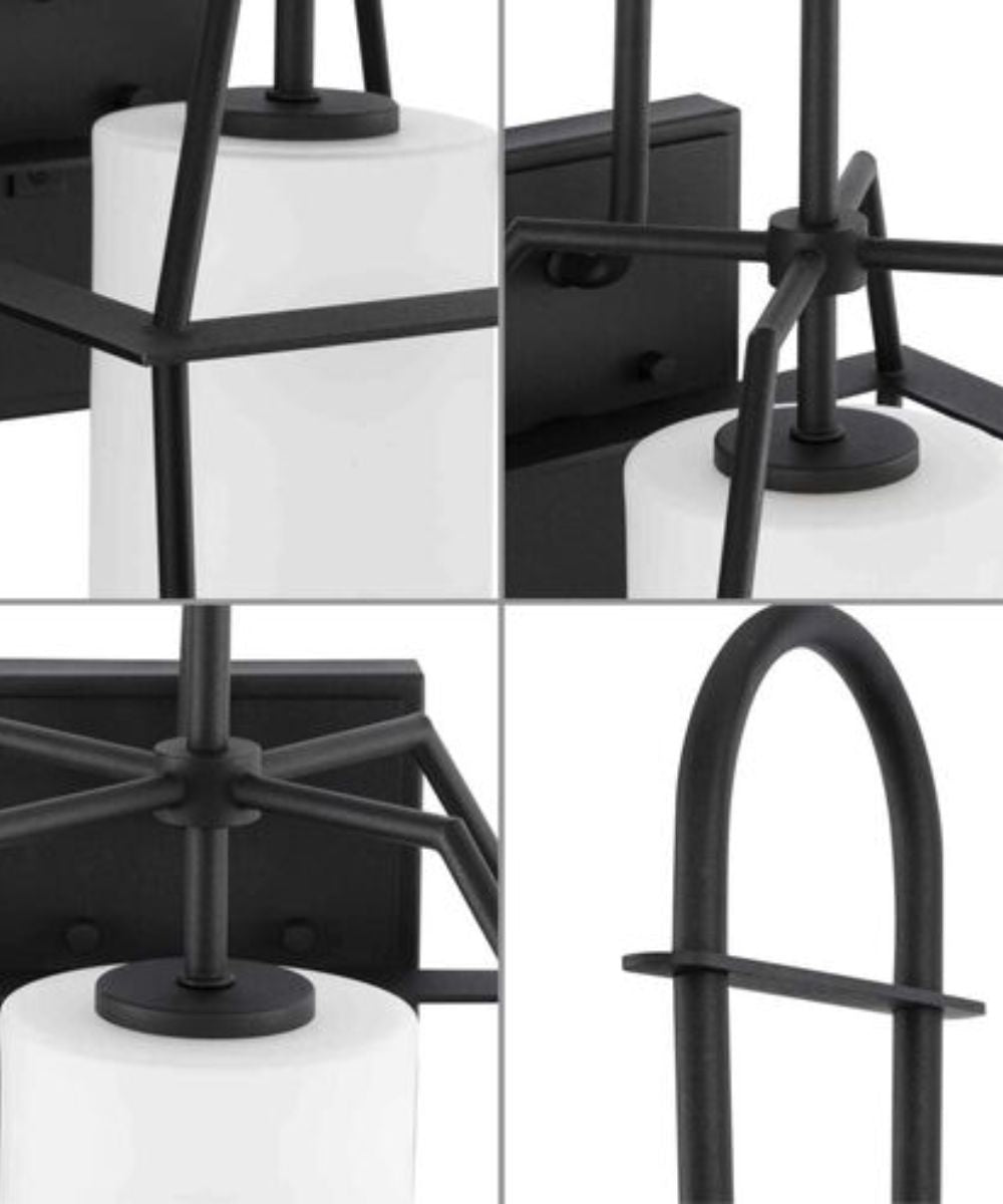 Chilton 1-Light 22"h Extra Large Outdoor Wall Lantern Etched Opal Glass Textured Black Finish by Progress