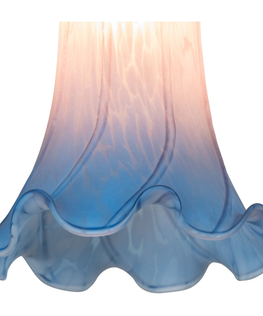 5" Wide Pink/Blue Tiffany Pond Lily Mini Pendant