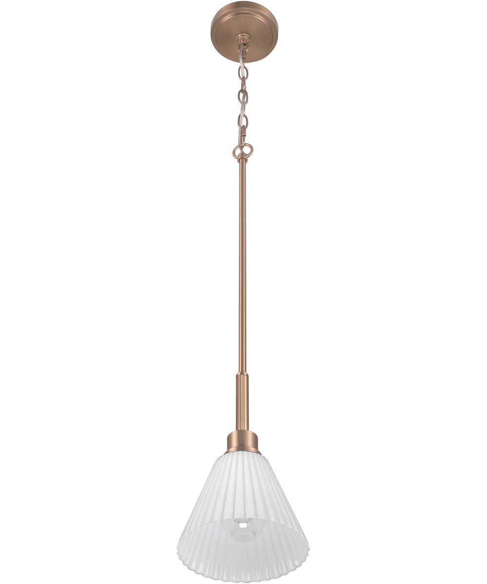 Pleated II 1-Light Lighting Premium Bronze