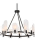 Ellipse 10 Light Dark Bronze Chandelier