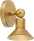Dom LED-Light Small Adjustable LED Sconce in Heritage Brass