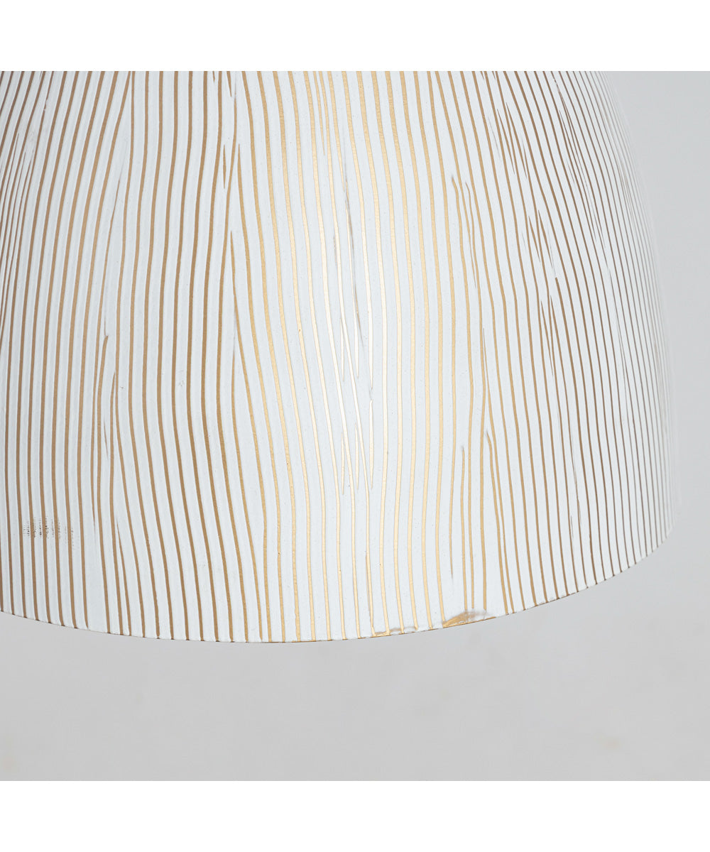 Fleur Small 1-Light Pendant White/Gold