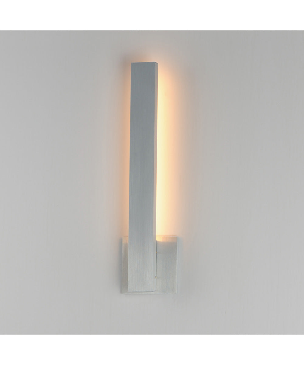 Alumilux Line 5CCT 18 inch LED Outdoor Wall Sconce Satin Aluminum