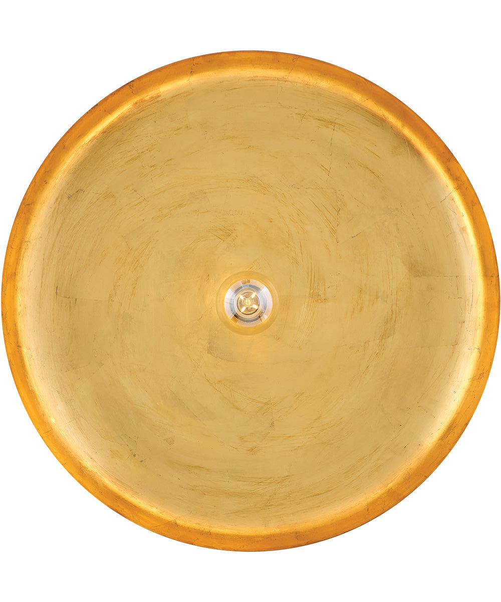 Sadie 1-Light Medium Dome Chandelier in Lacquered Brass