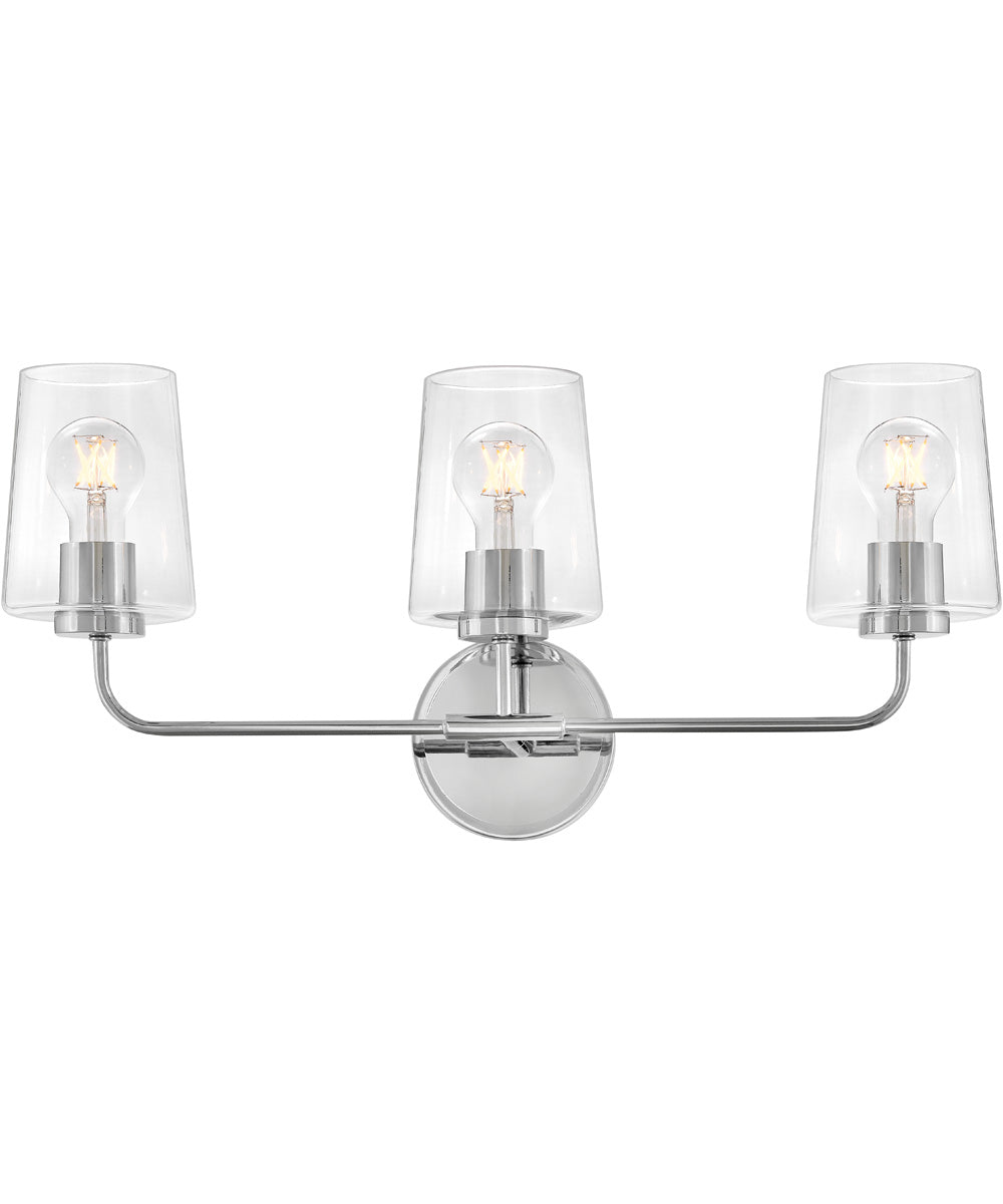 Kline 3-Light Medium Three Light Vanity in Chrome