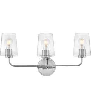 Kline 3-Light Medium Three Light Vanity in Chrome