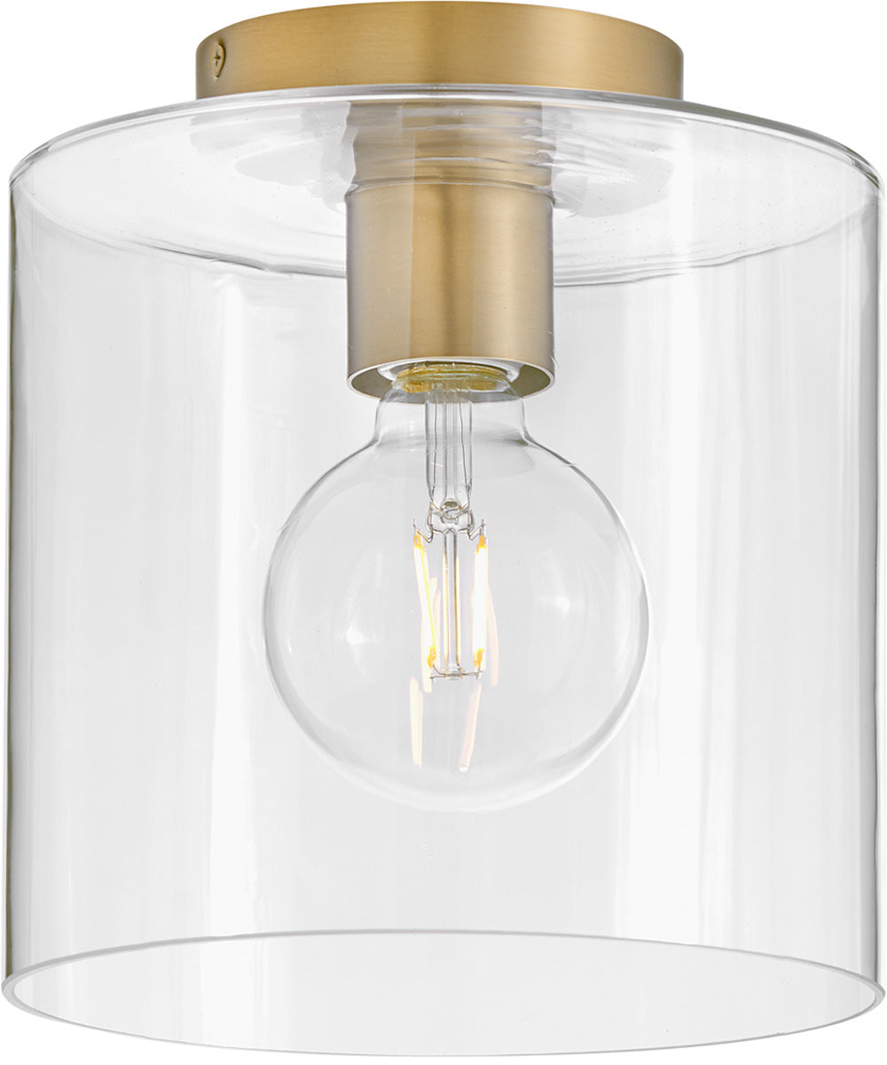 Pippa 1-Light Extra Small Flush Mount in Lacquered Brass