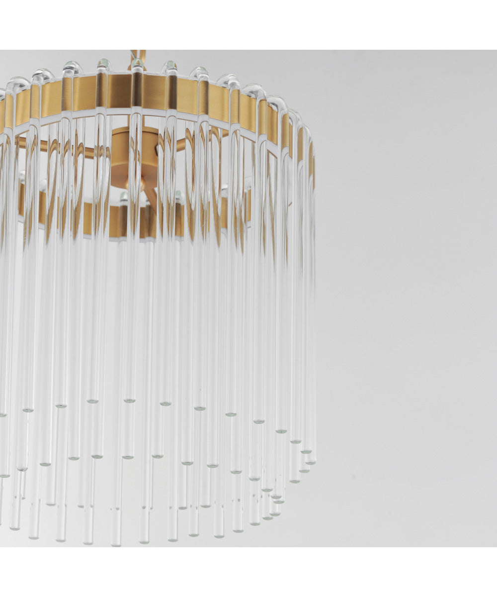 Jolie 11 inch LED Pendant Natural Aged Brass