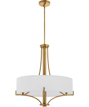 Imperial 4-light Pendant Brushed Brass