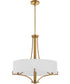 Imperial 4-light Pendant Brushed Brass