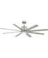 Vantage 66" LED Smart Fan Brushed Nickel