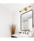 Demi 3 Light Vanity Brushed Gold