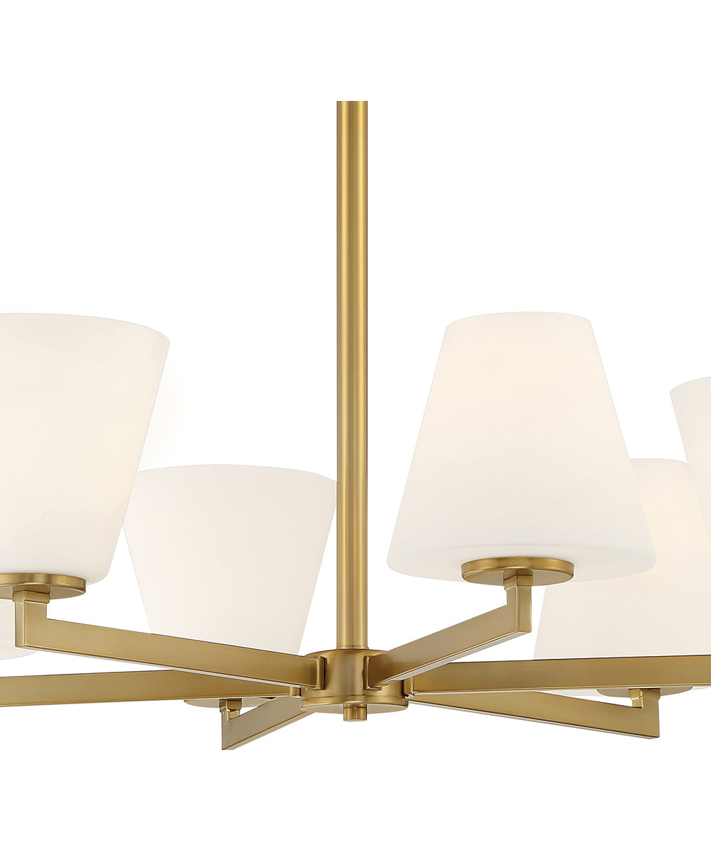 Palmyra 6 Light Chandelier Brushed Gold