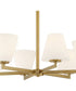 Palmyra 6 Light Chandelier Brushed Gold