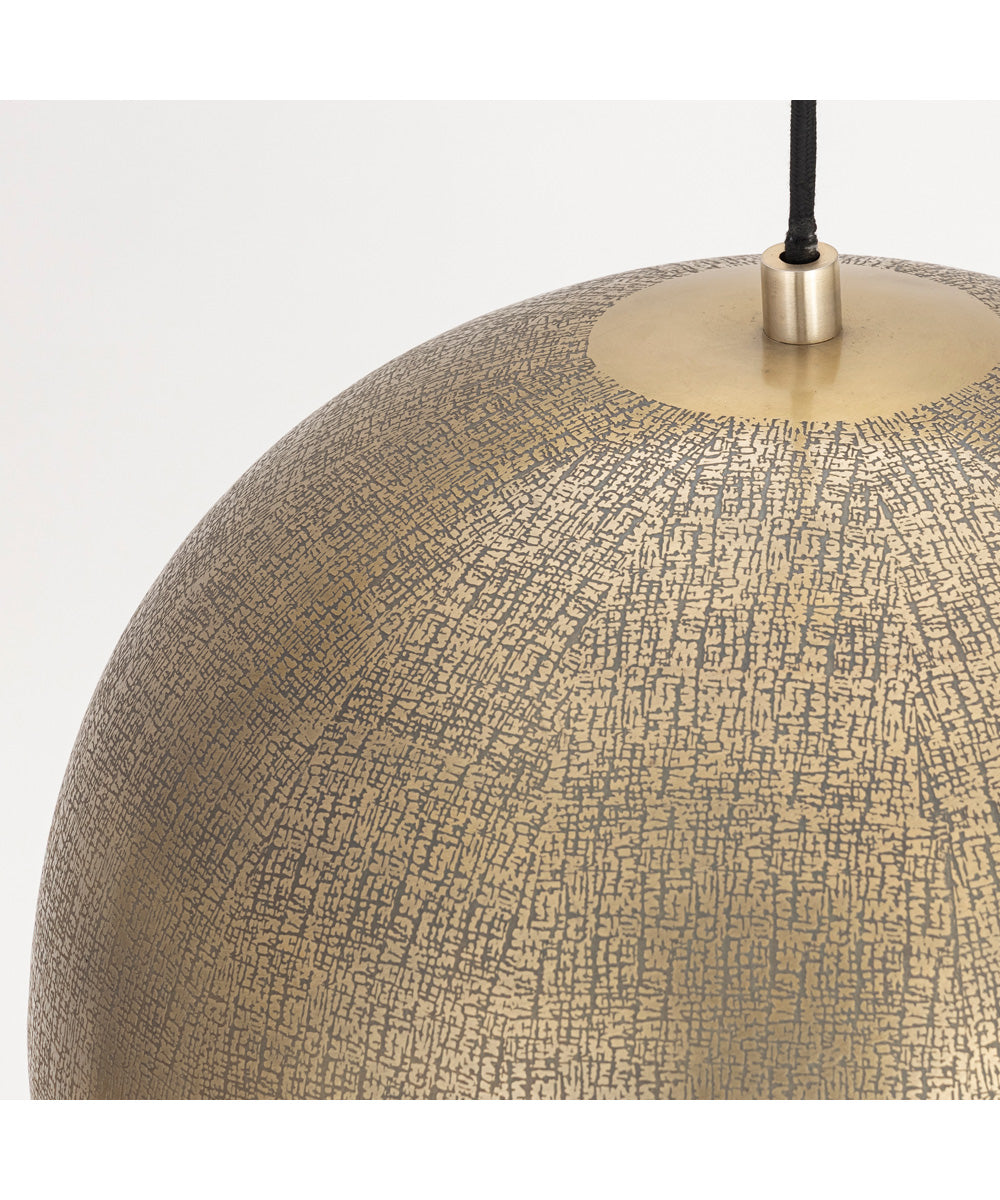 Aurelia 20 inch 1-Light Pendant Weathered Brass