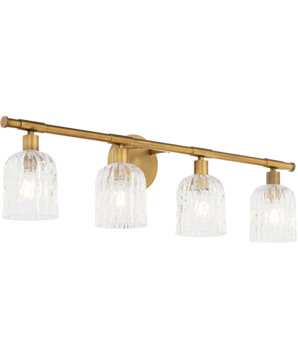 Meriam 4-light Bath Vanity Light Brushed Brass