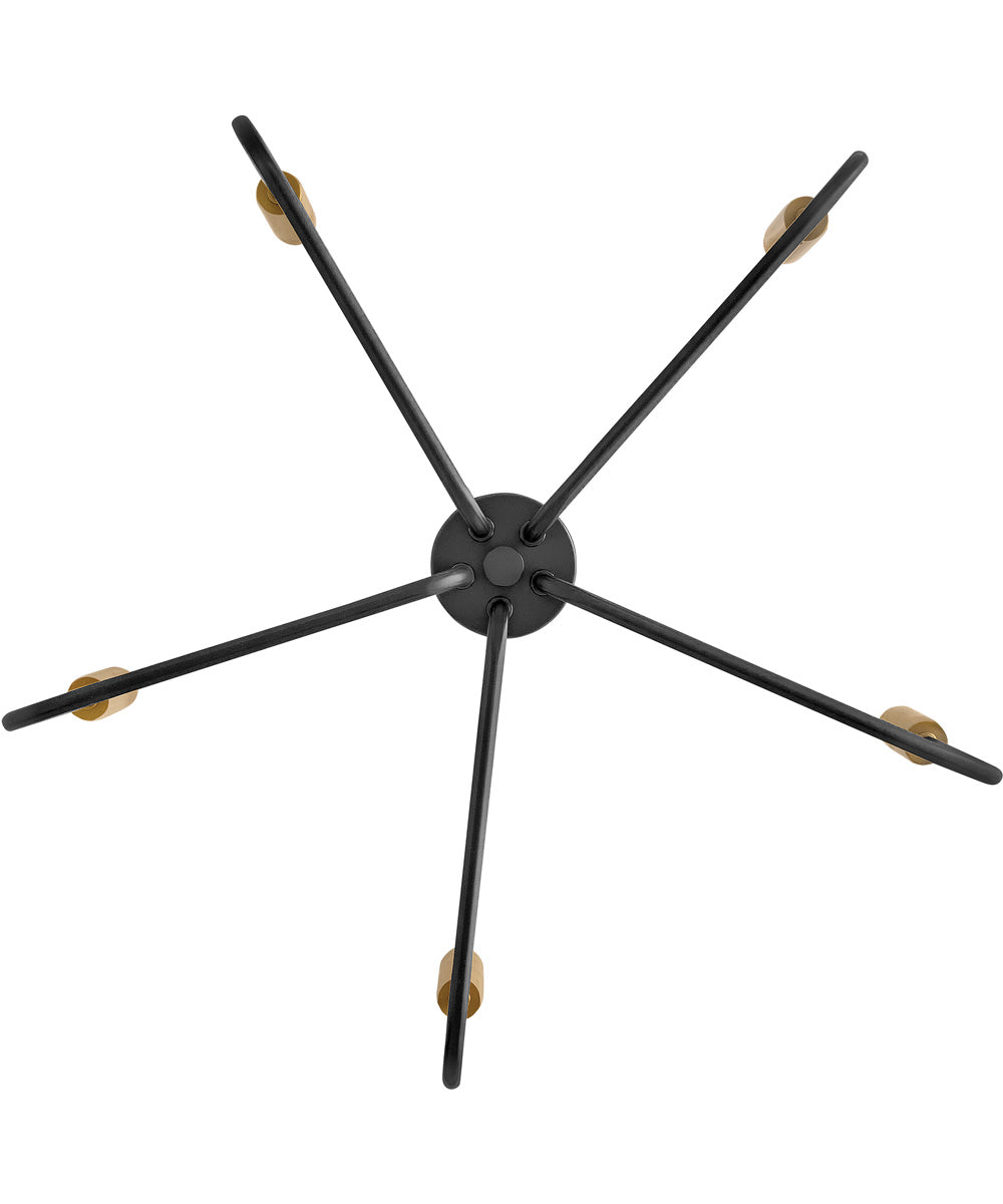 Austen 5-Light Medium Single Tier in Black