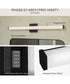 Phase 6.1 24 in. 5CCT Integrated LED Linear Vanity Light Black