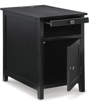 Treytown Chair Side End Table Black