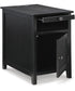 Treytown Chair Side End Table Black