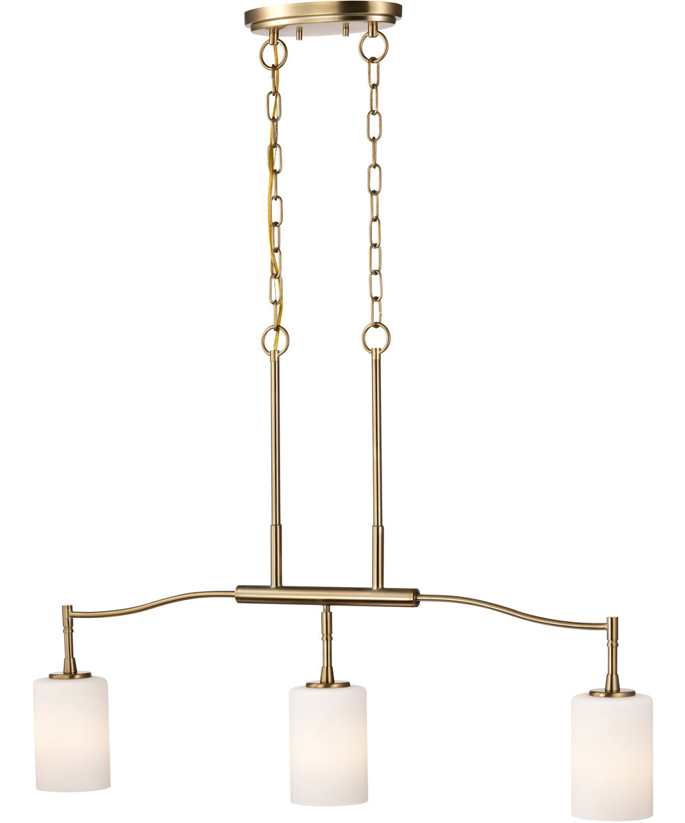 Liam 3-Light Pendant Burnished Brass