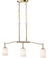 Liam 3-Light Pendant Burnished Brass