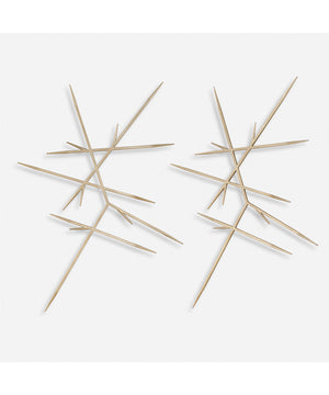 Fireworks Silver Wall Decor, Set of 2