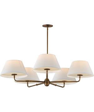 Dunbridge 5-Light Chandelier Weathered Brass