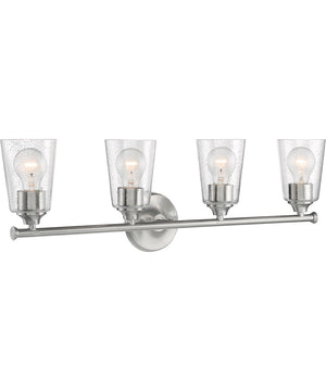 28"W Bransel 4-Light Vanity & Wall Brushed Nickel