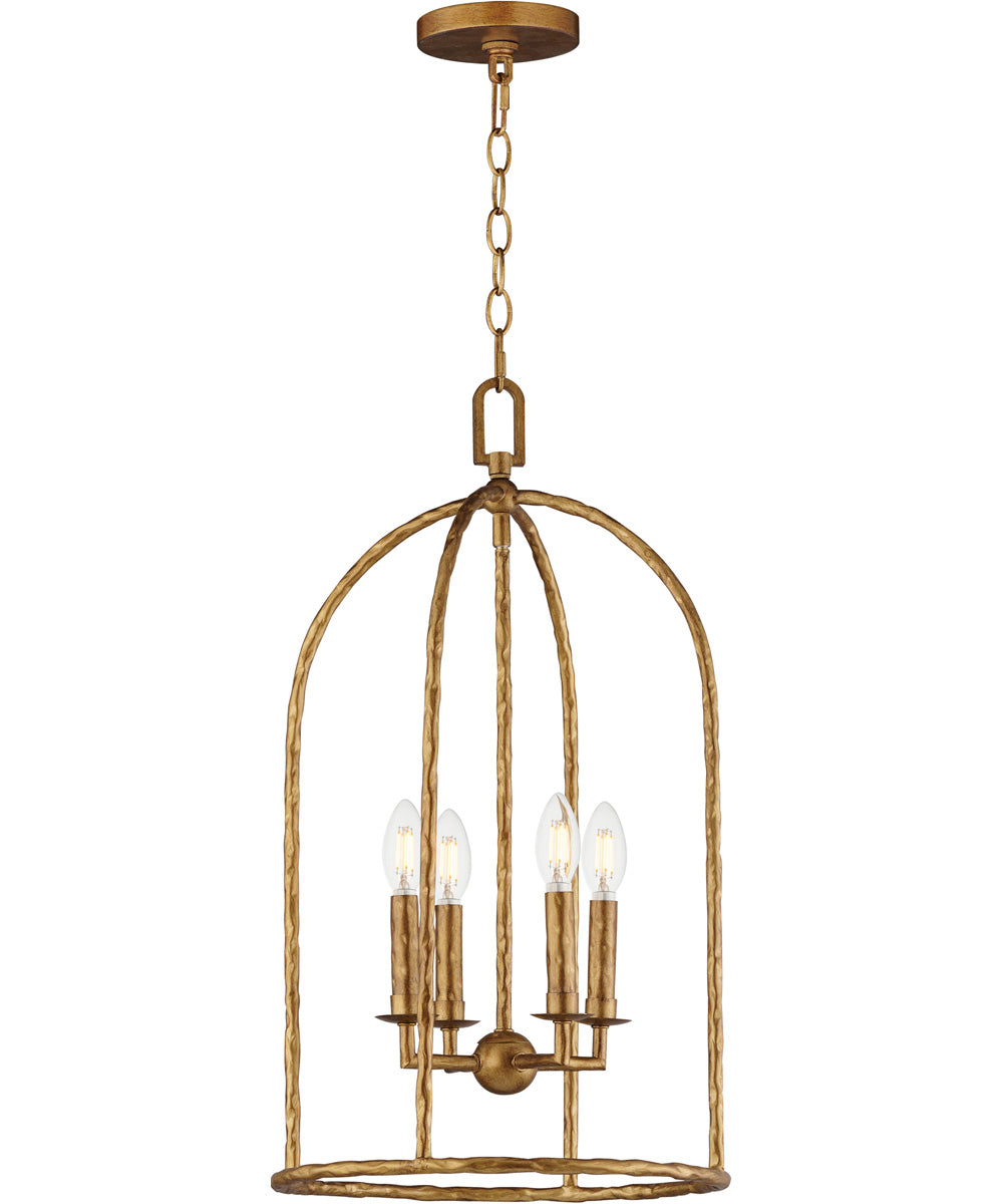 Martel 4-Light Pendant Etruscan Gold