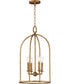Martel 4-Light Pendant Etruscan Gold