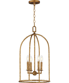 Martel 4-Light Pendant Etruscan Gold