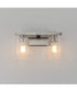 Cubos 2-Light Wall Sconce Satin Nickel
