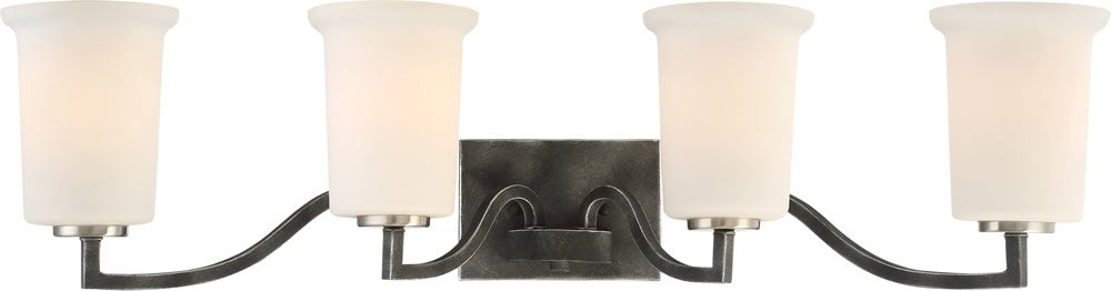 34"W Chester 4-Light Vanity & Wall Iron Black