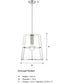 Alonzo 1 Light Pendant Polished Nickel