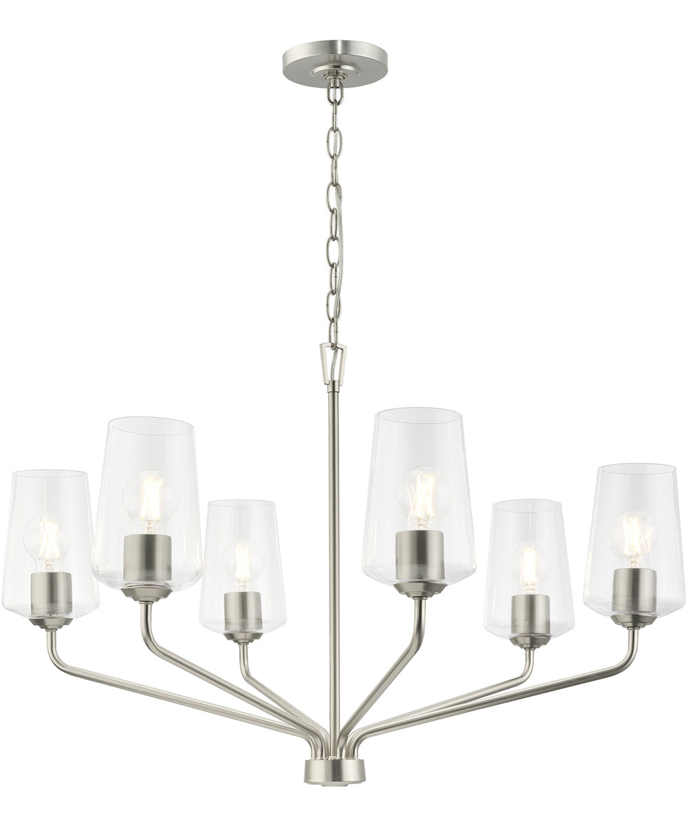 Celino 6-Light Chandelier Brushed Nickel