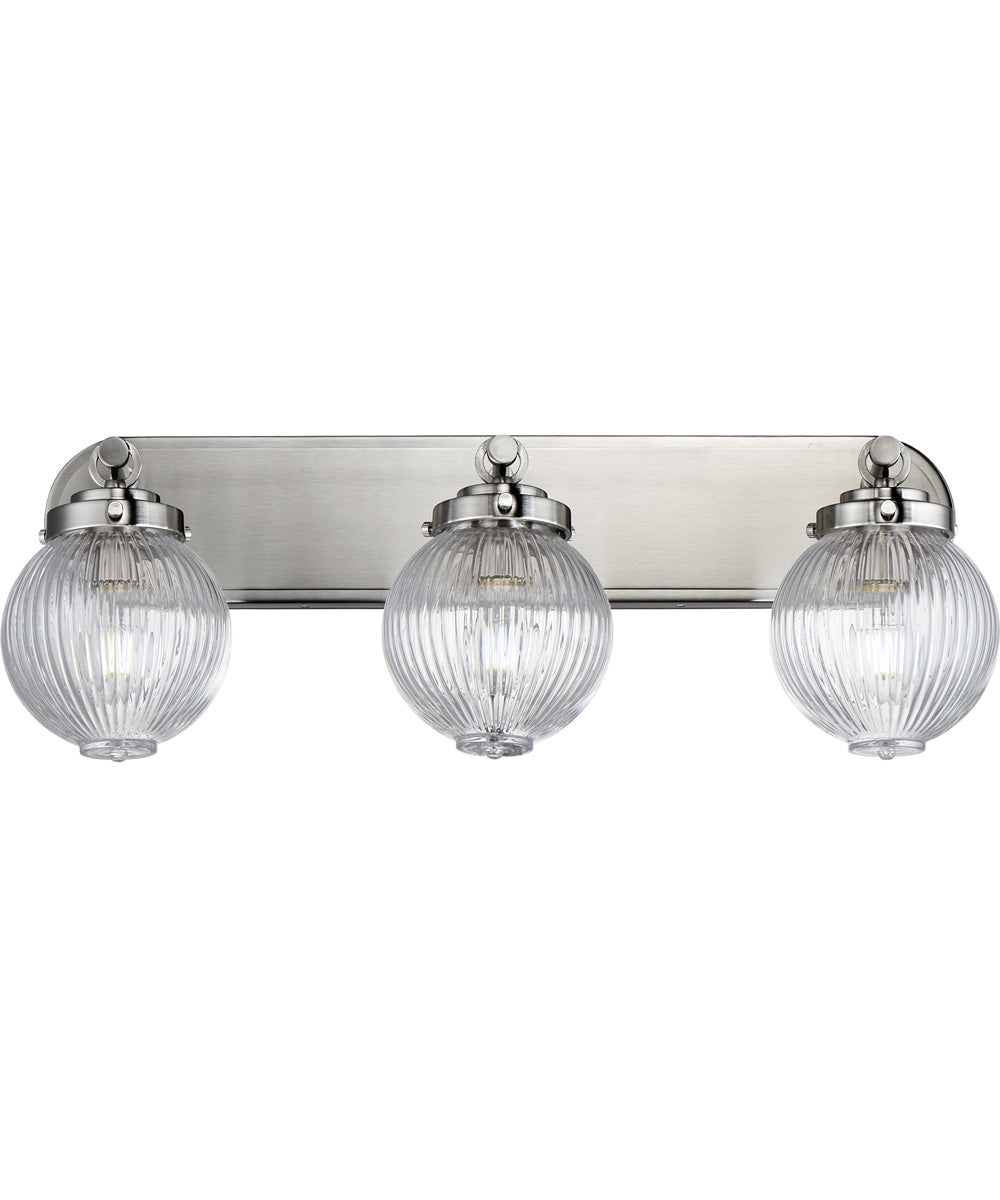 Kasbah 3-Light Bath Vanity Satin Nickel
