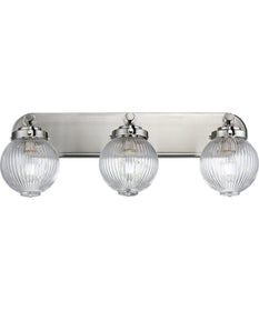 Kasbah 3-Light Bath Vanity Satin Nickel