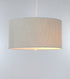 14"W 2 Light Swag Plug-In Pendant  Textured Oatmeal with Diffuser White Cord
