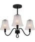 McKinney Extra Large 3-light Semi Flush Mount Matte Black